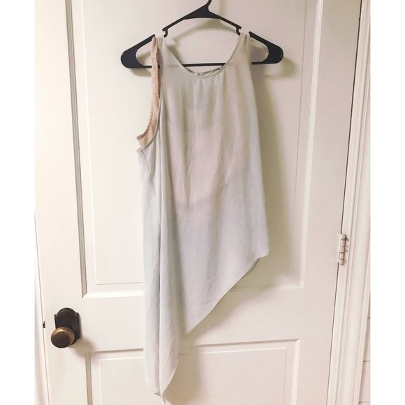 Finders Keepers Tops - Finders Keepers White Asymmetric Tank